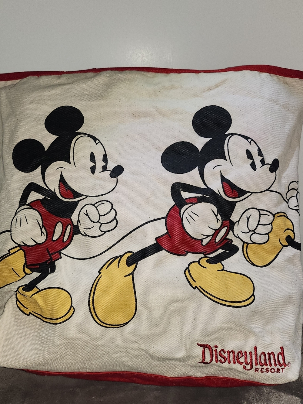 Disney Parks Mickey Mouse Disneyland Resort canvas tote bag